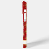 Coques Case-Mate iPhone Lucky Cat With Red Flowers Monogrammed (Verso / Gauche)