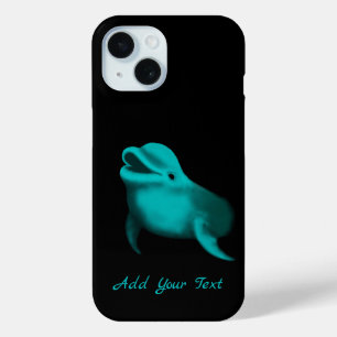 Coque Pour iPhone 15 Lucky Dolphin - Ajouter votre texte