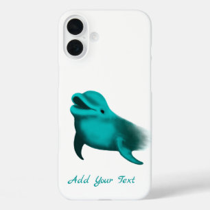 Coques iPhone 16 Plus Lucky Dolphin - Ajouter votre texte