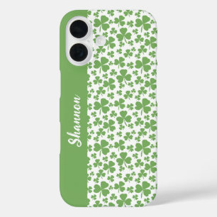 Coques iPhone 16 Lucky Green Shamrock