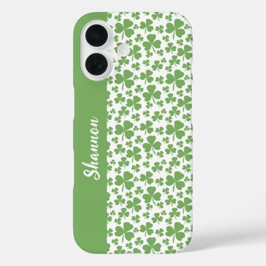 Coques Case-Mate iPhone Lucky Green Shamrock (Verso)
