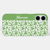 Coques Case-Mate iPhone Lucky Green Shamrock (Verso (horizontal))