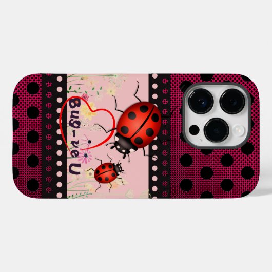 Coques Case-Mate iPhone Lucky Ladybug (Verso (horizontal))