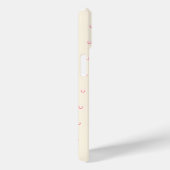 Coques Case-Mate iPhone Lucky Rose Parties scintillant Horseshoe Nom Initi (Verso / Droite)