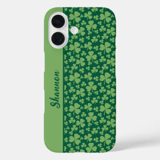 Coques iPhone 16 Lucky Shamrock Vibrant Green