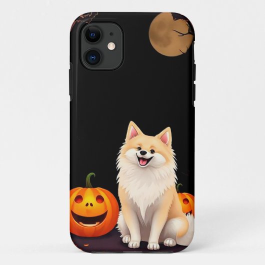 Coques Case-Mate iPhone Lueur de citrouille Spirz Style 🎃🐾 Halloween cos (Dos)