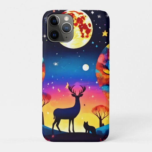 Coques Case-Mate iPhone Lueur de nuit forestière (Dos)
