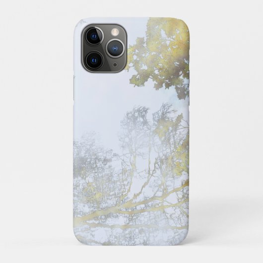 Coques Case-Mate iPhone Lueur dorée à larges feuilles (Dos)