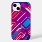 Coques Case-Mate iPhone Lueur Géométrique Néon (Verso)