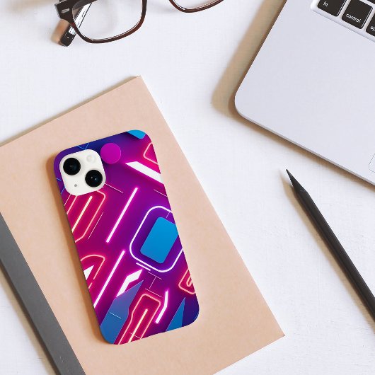 Coques Case-Mate iPhone Lueur Géométrique Néon