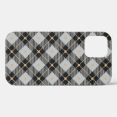 Coques Case-Mate iPhone Lumberjack Black Gris Plaid Motif (Verso (horizontal))
