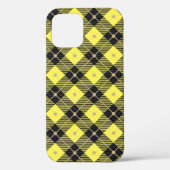 Coques Case-Mate iPhone Lumberjack Noir Jaune Plaid Motif (Verso)