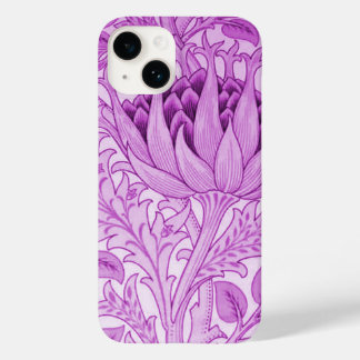 Coque Pour iPhone 14 Lumière Artichaut Violet de William Morris