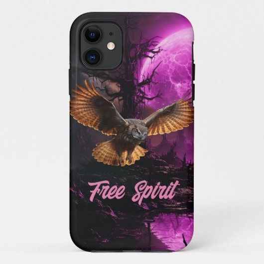 Coques Case-Mate iPhone Lumière de la lune violette (Dos)