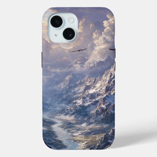Coques Case-Mate iPhone Lumière dorée sur la rivière alpine002 (Verso)