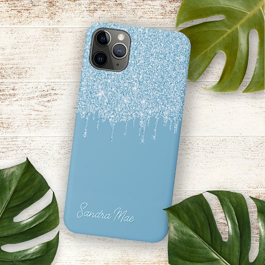 Coques Case-Mate iPhone Lumière été Sky Blue Parties scintillant Art Motif
