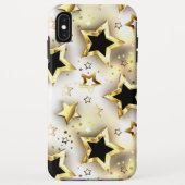 Coques Case-Mate iPhone Lumière transparente avec étoiles or (Dos)