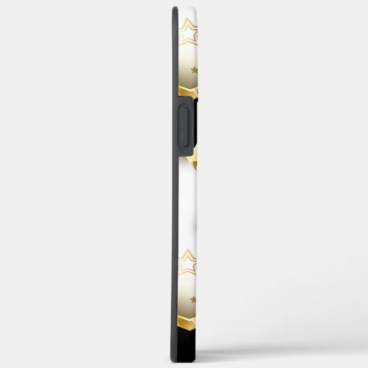 Coques Case-Mate iPhone Lumière transparente avec étoiles or (Verso / Droite)