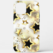 Coques Case-Mate iPhone Lumière transparente avec étoiles or (Verso)
