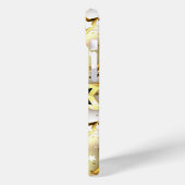 Coques Case-Mate iPhone Lumière transparente avec étoiles or (Verso / Gauche)