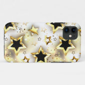 Coques Case-Mate iPhone Lumière transparente avec étoiles or (Dos (Horizontal))