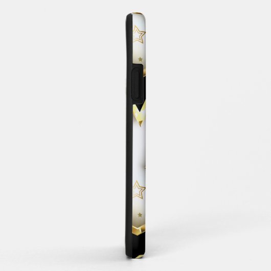 Coques Case-Mate iPhone Lumière transparente avec étoiles or (Dos/Droite)