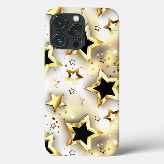 Coques Case-Mate iPhone Lumière transparente avec étoiles or (Verso)