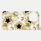 Coques Case-Mate iPhone Lumière transparente avec étoiles or (Verso (horizontal))