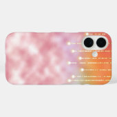 Coques Case-Mate iPhone lumières brillantes sur gel rose (Verso (horizontal))