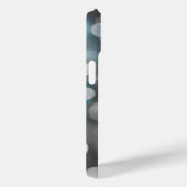 Coques Case-Mate iPhone Lumières de la fête Grey and Aqua Bokeh (Verso / Droite)