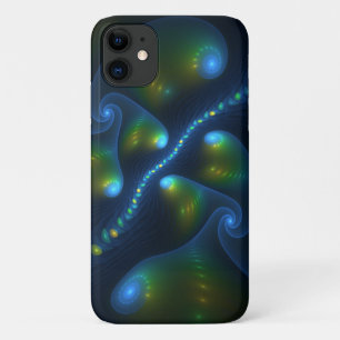 Case-Mate iPhone Case Lumières de l'Imaginaire Abstrait Bleu Vert Jaune 