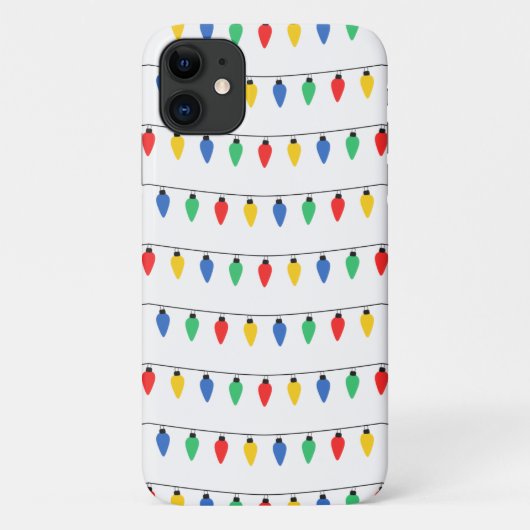 Coques Case-Mate iPhone Lumières de Noël (Dos)