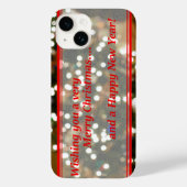 Coques Case-Mate iPhone Lumières de Noël Abstrait (Verso)