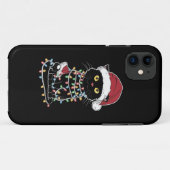 Coques Case-Mate iPhone Lumières de Noël Amoureux de les chats amusantes (Dos (Horizontal))