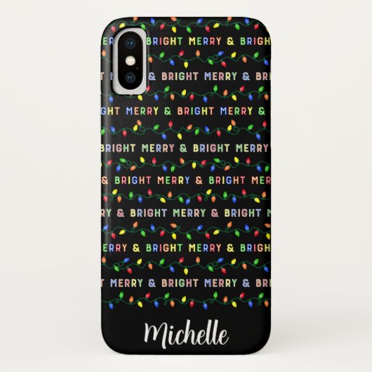 Coques Case-Mate iPhone Lumières de Noël multiples (Dos)