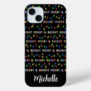 Coque iPhone 15 Mini Lumières de Noël multiples