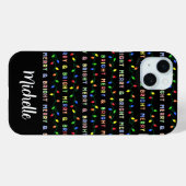 Coques Case-Mate iPhone Lumières de Noël multiples (Verso (horizontal))