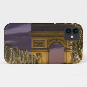 Coques Case-Mate iPhone Lumières de Noël sur les Champs Elysées (Dos (Horizontal))