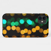 Coques Case-Mate iPhone Lumières floues orange vert et jaune (Dos (Horizontal))