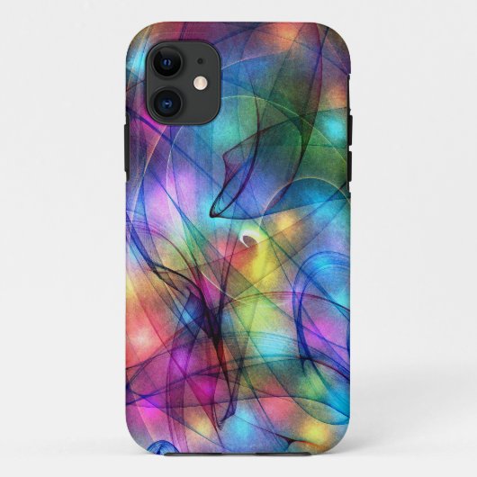 Coques Case-Mate iPhone lumières rougeoyantes d'arc-en-ciel (Dos)