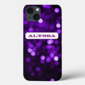Coques Case-Mate iPhone Lumières violettes (Verso)
