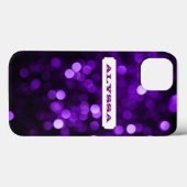 Coques Case-Mate iPhone Lumières violettes (Verso (horizontal))