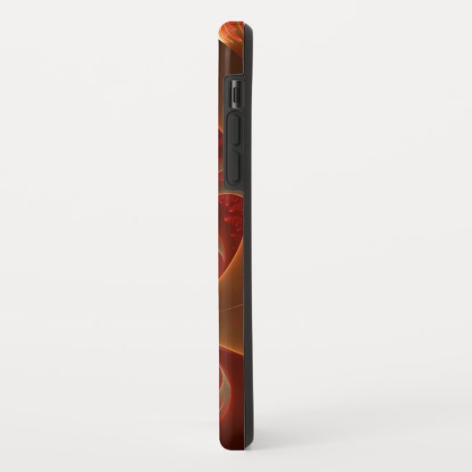 Coques Case-Mate iPhone Lumineuse abstrait moderne Fractal Art Monogramme (Dos/Gauche)