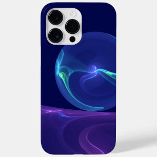 Coque Pour Pour iPhone 14 Pro Max Lumineuse Bleu Violet Rêve Abstrait Fractal Art