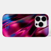 Coques Case-Mate iPhone Lumineuse en métal liquide rose monochrome avec no (Verso (horizontal))