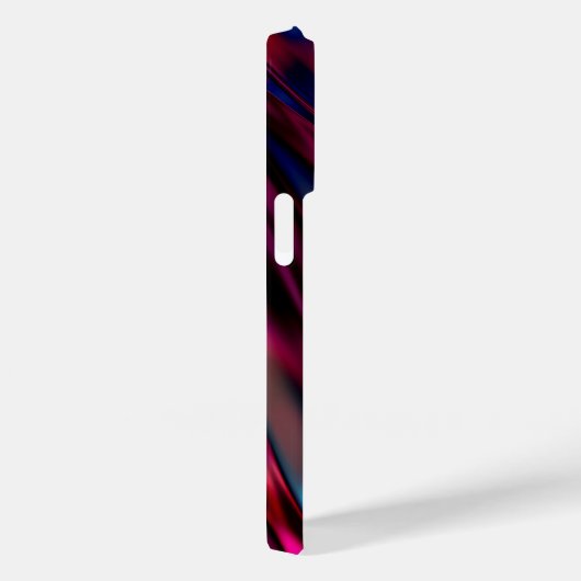 Coques Case-Mate iPhone Lumineuse en métal liquide rose monochrome avec no (Verso / Droite)
