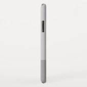 Coques Case-Mate iPhone Lumineuses Gris & Gris Initiales Modernes Monogram (Dos/Droite)