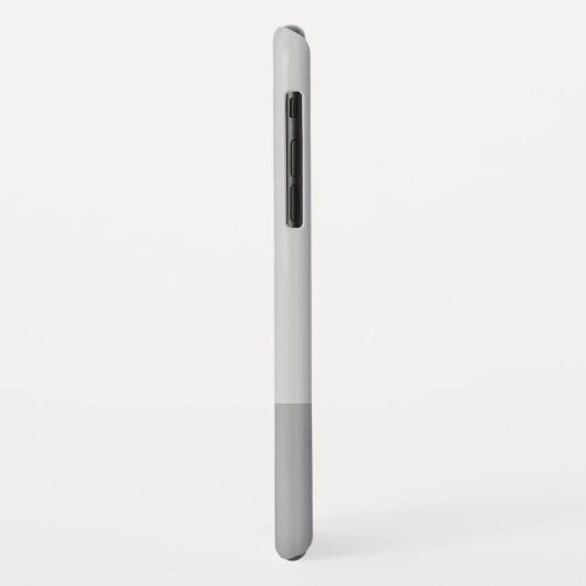 Coques Case-Mate iPhone Lumineuses Gris & Gris Initiales Modernes Monogram (Dos/Gauche)