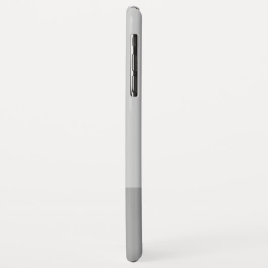 Coques Case-Mate iPhone Lumineuses Gris & Gris Initiales Modernes Monogram (Dos/Gauche)