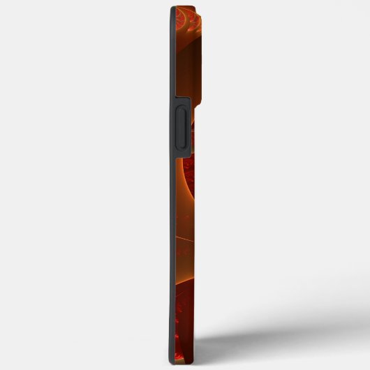 Coques Case-Mate iPhone Lumineuses Initiales d'art fractal Abstrait (Verso / Droite)